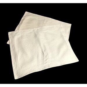 Standard White Quilted Pillow Shams By Linens N Things Set of 2